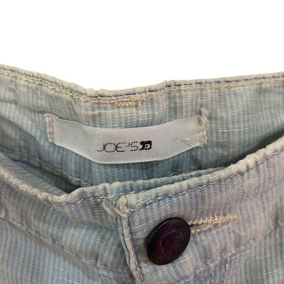 Joes NWT size 28 Slim fit blue striped linen pant - Picture 4 of 5